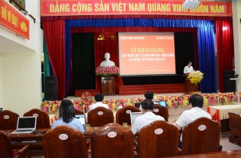Khai giảng lớp F1688vip được xếp hạng cao nhất - hành chính hệ không tập trung khoá 172 huyện Lộc Hà bằng hình thức trực tuyến