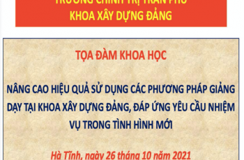 Tọa đàm khoa học trực tuyến: “Nâng cao hiệu quả sử dụng các phương pháp F168vip thưởng cực hấp dẫn tại khoa Xây dựng Đảng, đáp ứng yêu cầu nhiệm vụ trong tình hình mới”.