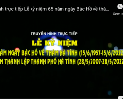 Lễ Kỷ niệm 65 năm Ngày Bác Hồ về thăm Hà Tĩnh và 15 năm thành lập thành phố Hà Tĩnh